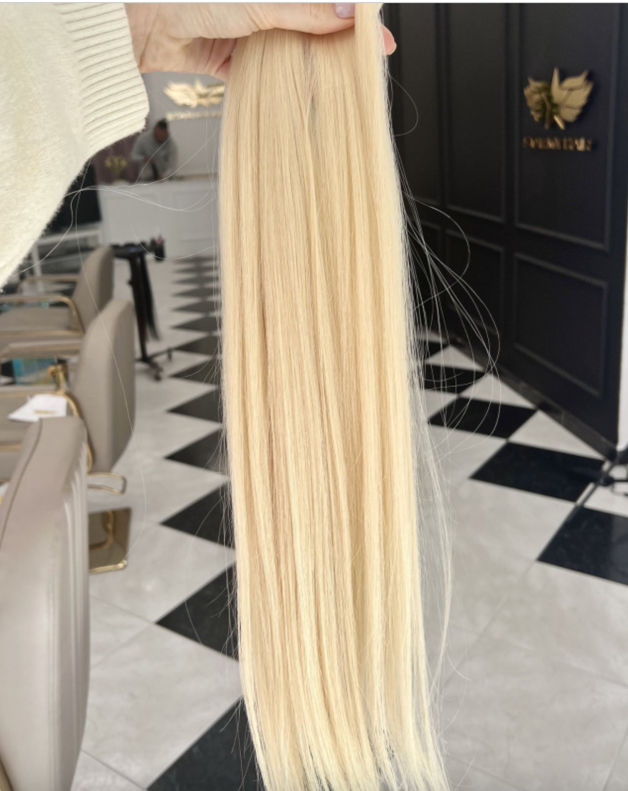 Slavų plaukai blondiniškos spalvos 613 nr.