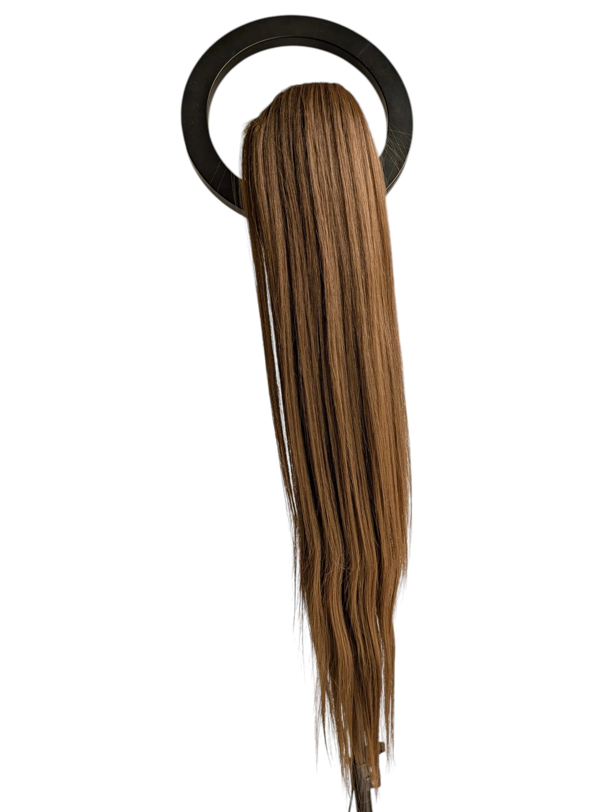 Prisegama plaukų uodega rudos spalvos 71 cm, 138 g. 10 nr. (Premium Futura pluoštas)