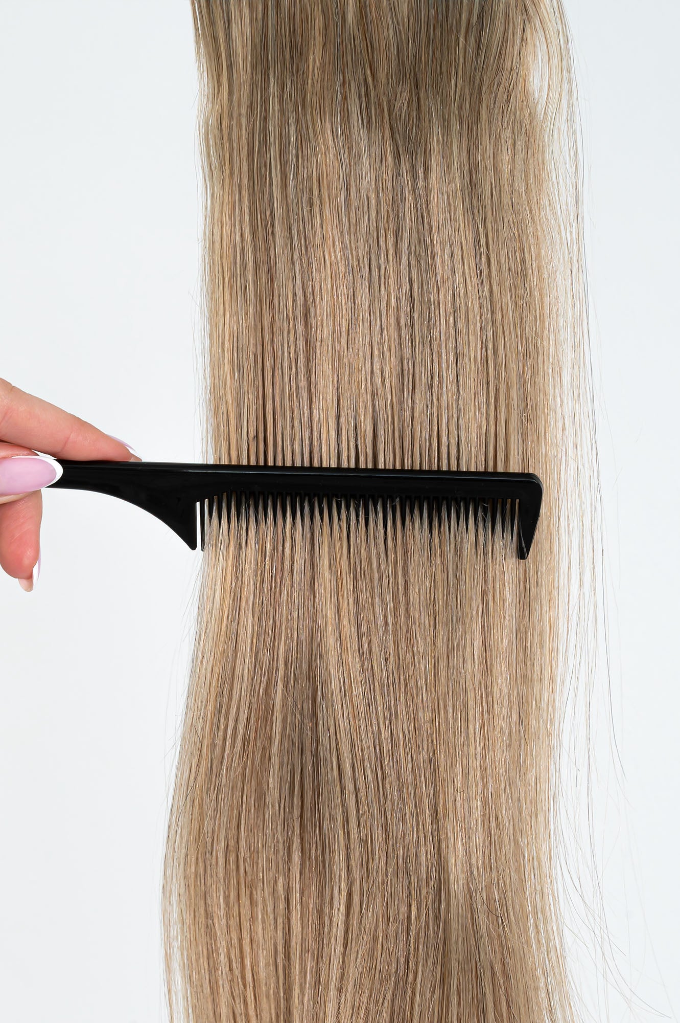Natūralių plaukų prisegama uodega – kasa, 40 cm, 65 g
