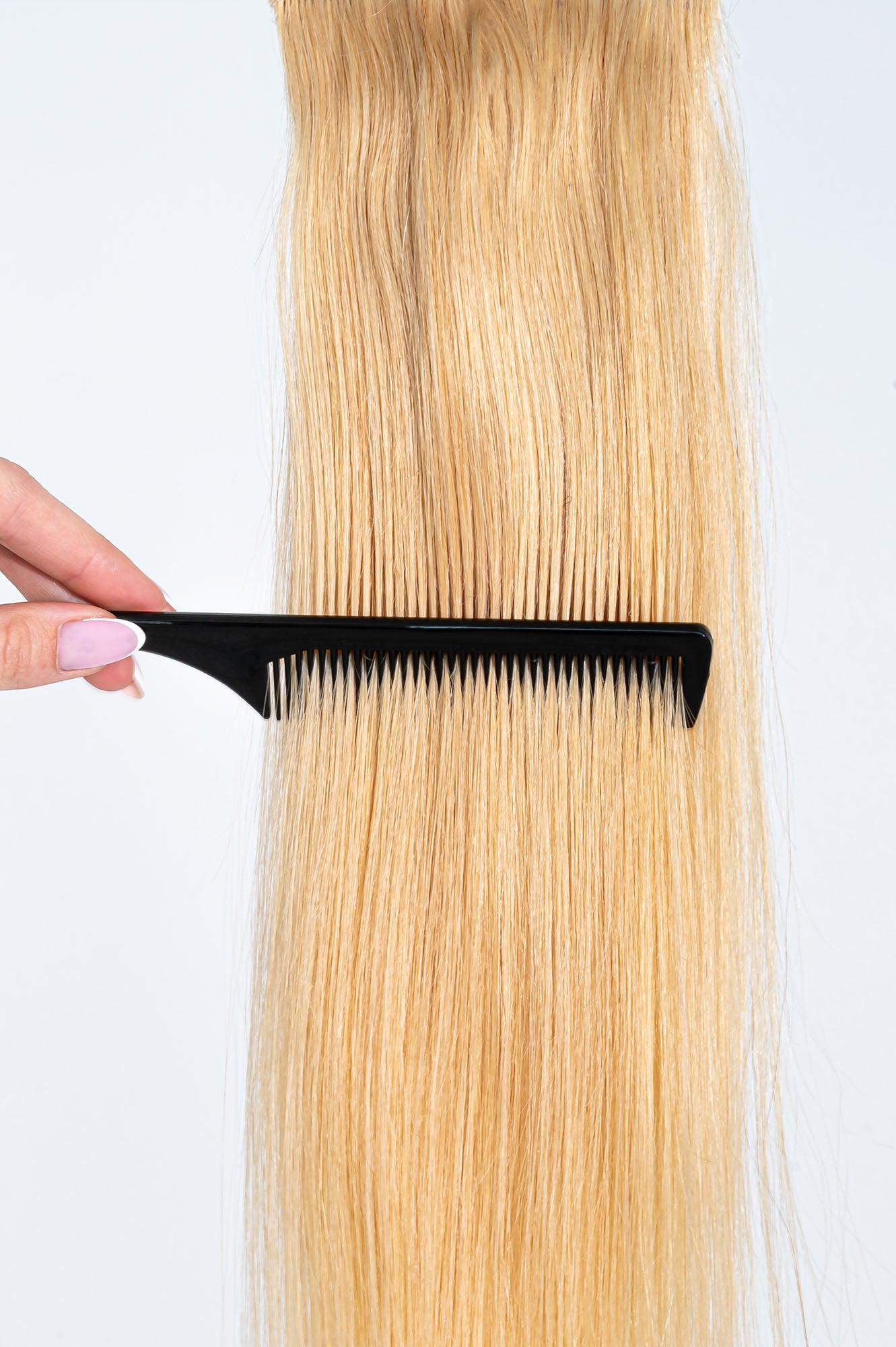 Natūralių plaukų prisegama uodega – kasa, 40 cm, 65 g