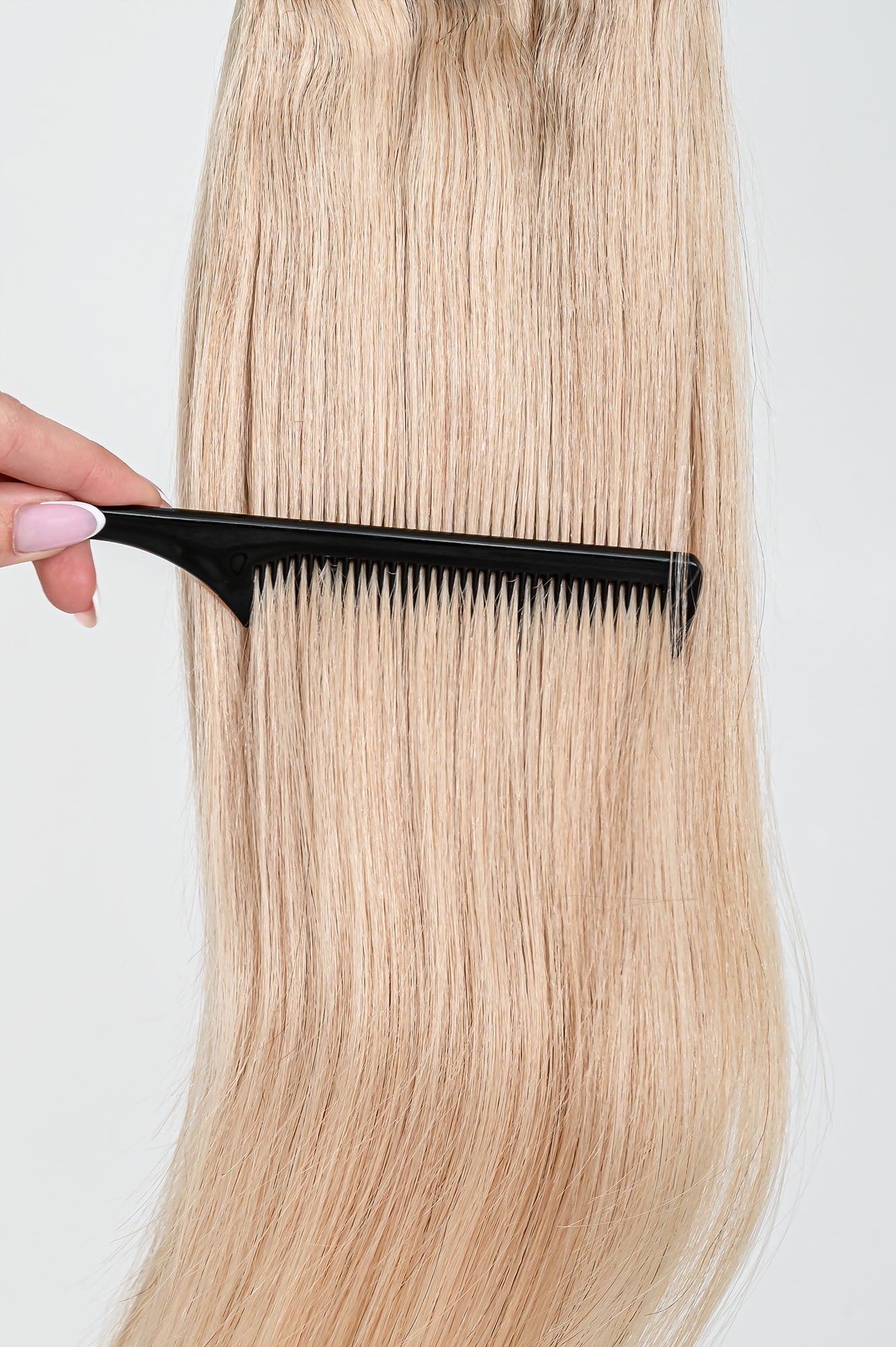 Natūralių plaukų prisegama uodega – kasa, 40 cm, 65 g