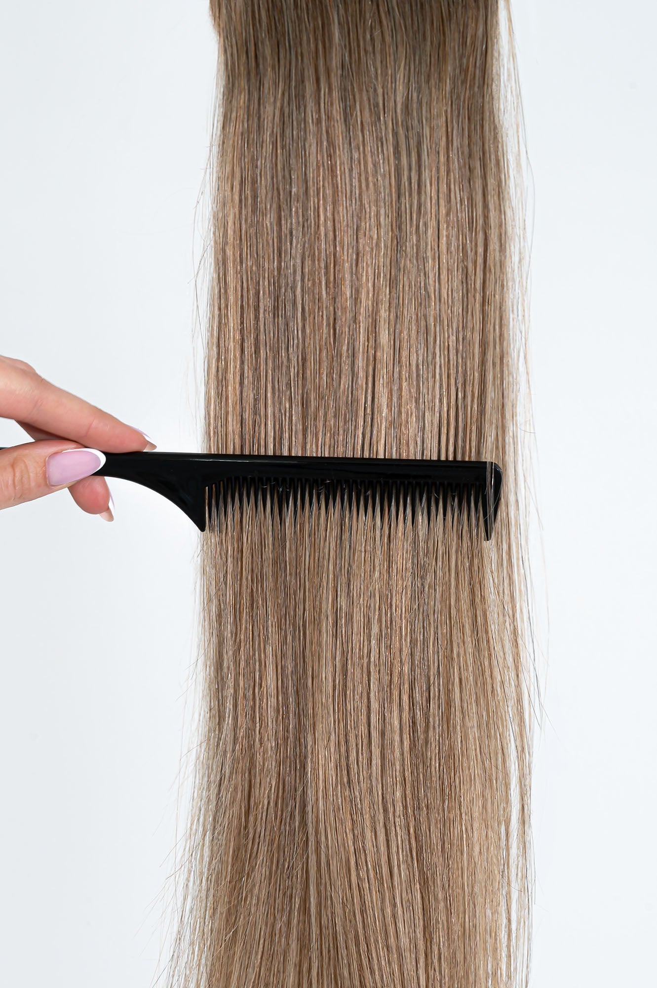Natūralių plaukų prisegama uodega – kasa, 40 cm, 65 g