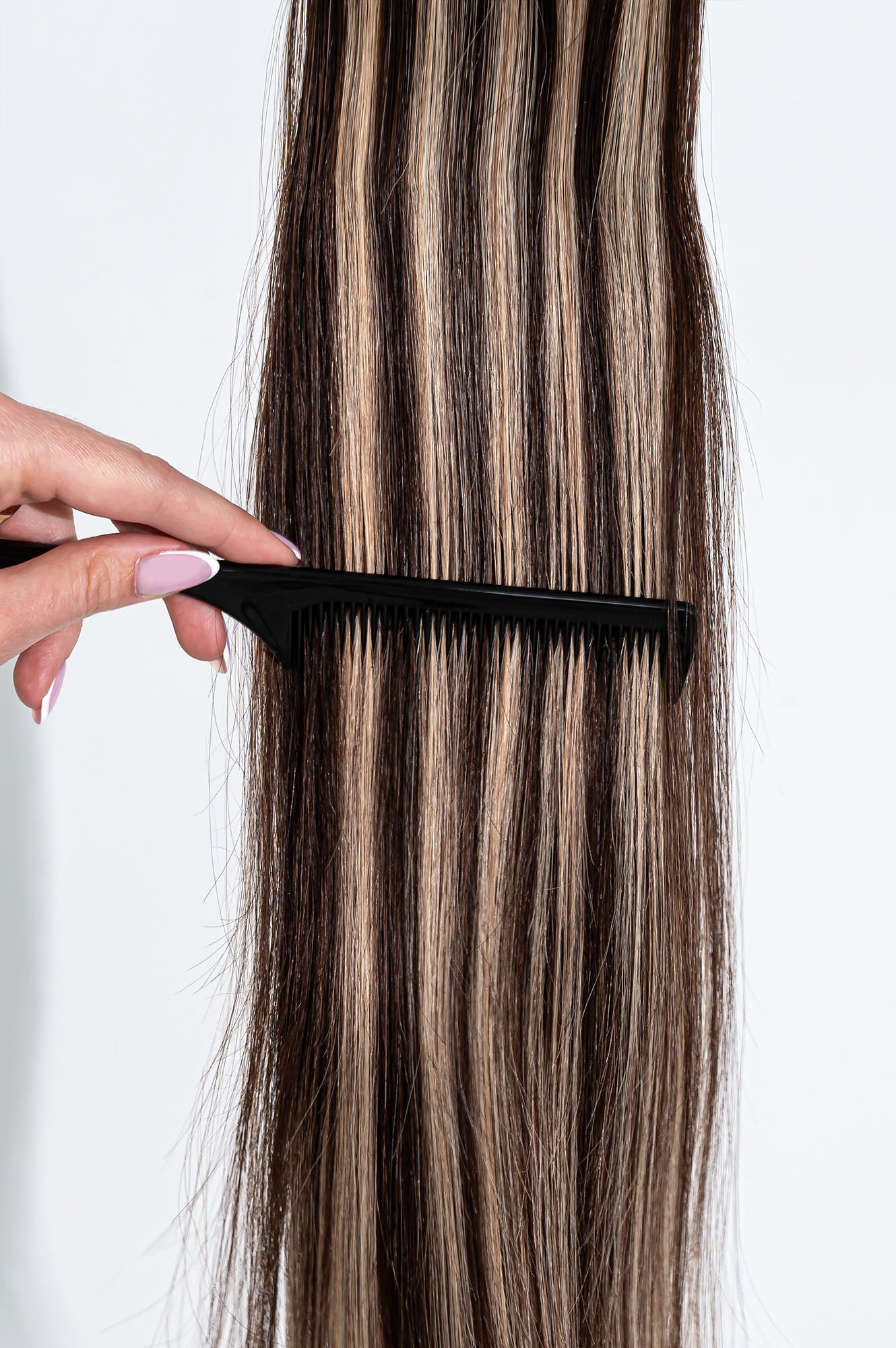 Natūralių plaukų prisegama uodega – kasa, 40 cm, 65 g