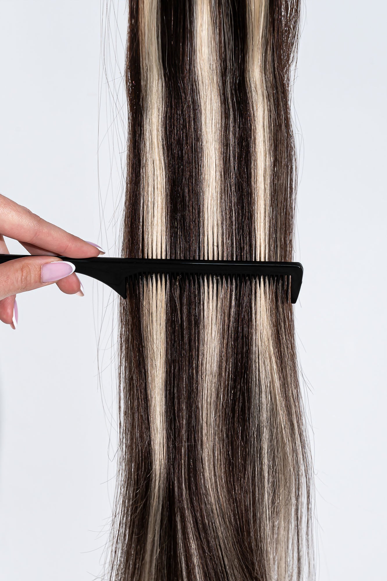 Natūralių plaukų prisegama uodega – kasa, 40 cm, 65 g
