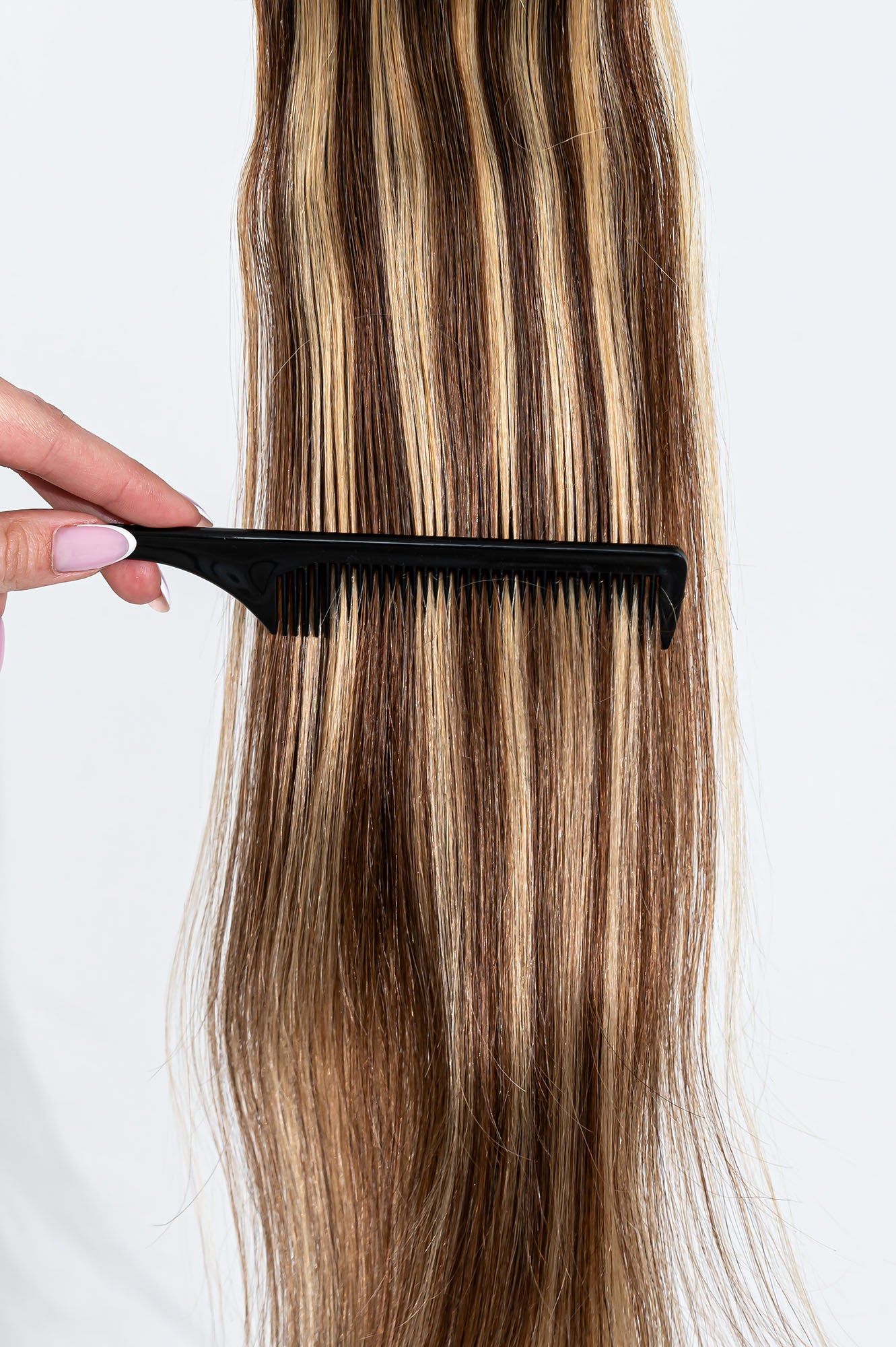 Natūralių plaukų prisegama uodega – kasa, 40 cm, 65 g