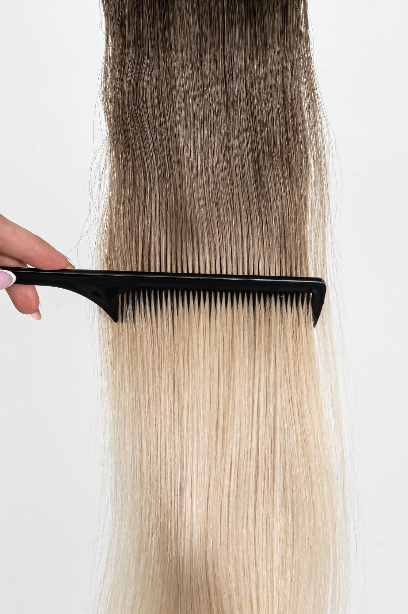 Natūralių plaukų prisegama uodega – kasa, 40 cm, 65 g