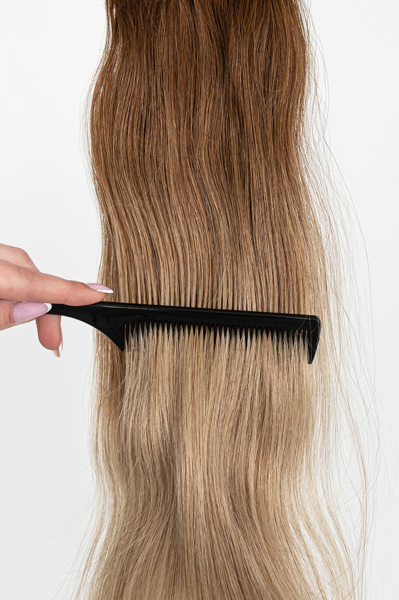 Natūralių plaukų prisegama uodega – kasa, 40 cm, 65 g
