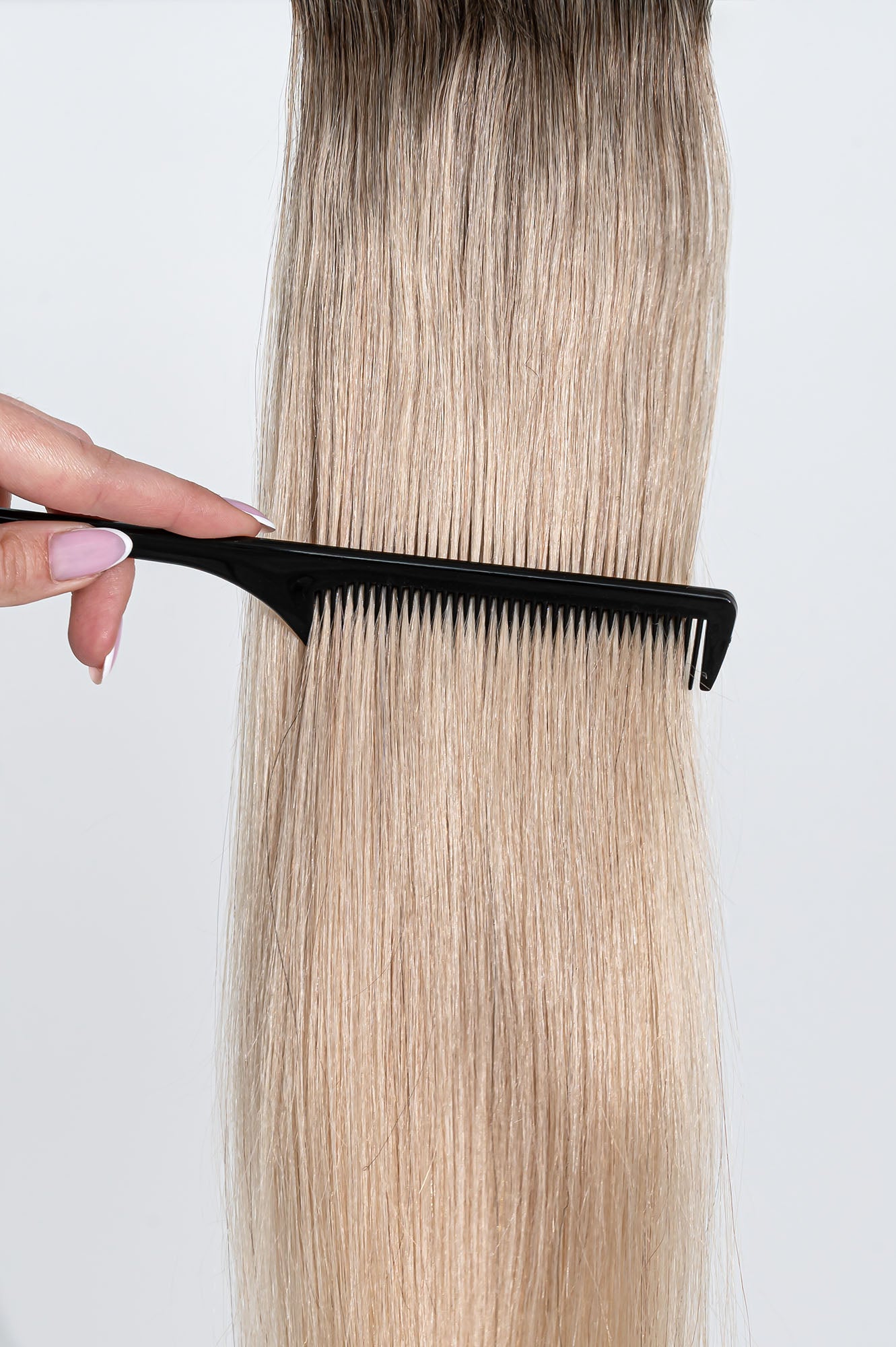 Natūralių plaukų prisegama uodega – kasa, 40 cm, 65 g