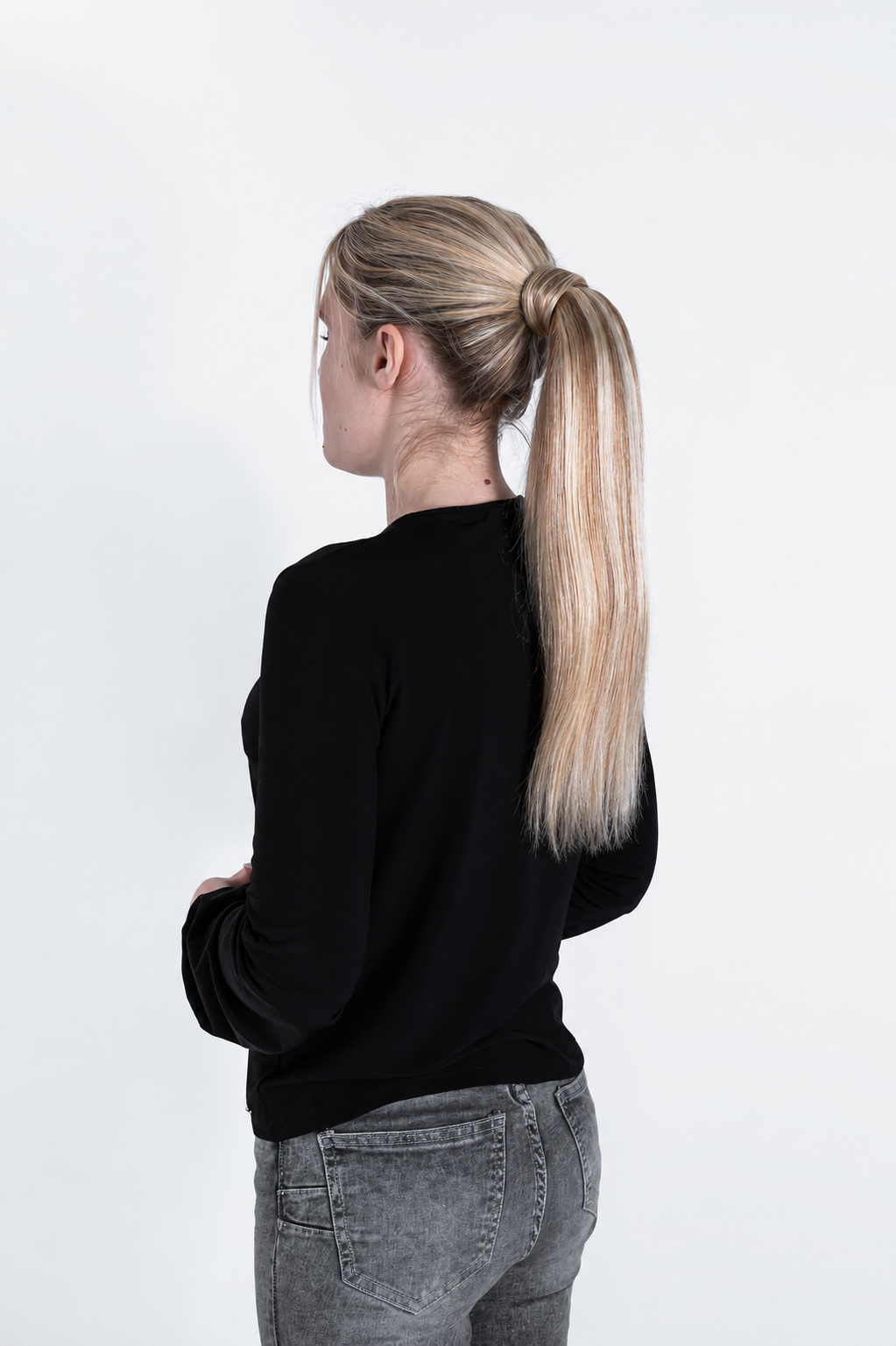 Natūralių plaukų prisegama uodega – kasa, 40 cm, 65 g